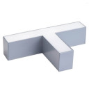 LED linijinis T sujungimas, 15W, sidabrinis, plonas, šalta balta šviesa