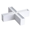 LED linijinis X sujungimas, 20W, baltas, plonas, šalta balta šviesa