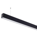 LED linijinis šviestuvas, 40W, juodas, sujungiamas, 5 metai garantija, neutrali balta šviesa