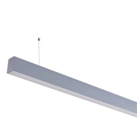 LED linijinis šviestuvas, 40W, sidabrinis, sujungiamas, 5 metai garantija, neutrali balta šviesa
