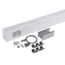 LED linijinis šviestuvas, 40W, baltas, sujungiamas, 5 metai garantija, neutrali balta šviesa