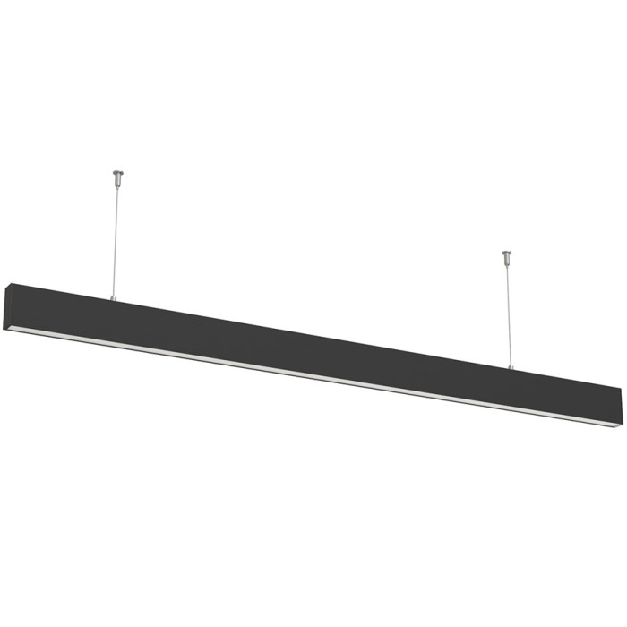 LED linijinis šviestuvas, 50W, juodas, nesujungiamas, neutrali balta šviesa