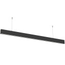 LED linijinis šviestuvas, 50W, juodas, nesujungiamas, neutrali balta šviesa
