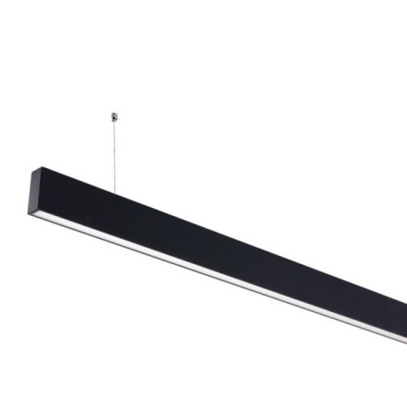 LED linijinis šviestuvas, 50W, juodas, nesujungiamas, neutrali balta šviesa
