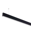 LED linijinis šviestuvas, 50W, juodas, nesujungiamas, neutrali balta šviesa
