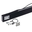 LED linijinis šviestuvas, 50W, juodas, nesujungiamas, neutrali balta šviesa