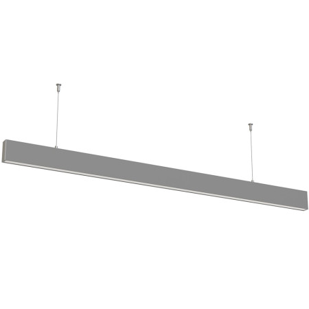 LED linijinis šviestuvas, 50W, sidabrinis, nesujungiamas, neutrali balta šviesa
