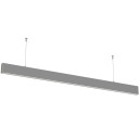 LED linijinis šviestuvas, 50W, sidabrinis, nesujungiamas, neutrali balta šviesa