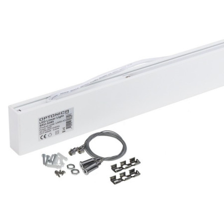 LED linijinis šviestuvas, 50W, baltas, nesujungiamas, neutrali balta šviesa