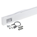 LED linijinis šviestuvas, 50W, baltas, nesujungiamas, neutrali balta šviesa