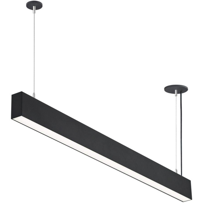 LED linijinis šviestuvas, 50W, juodas, sujungiamas, neutrali balta šviesa