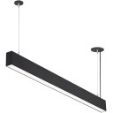 LED linijinis šviestuvas, 50W, juodas, sujungiamas, neutrali balta šviesa