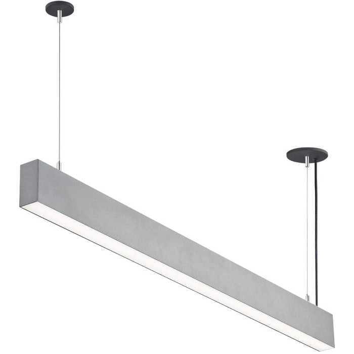 LED linijinis šviestuvas, 50W, sidabrinis, sujungiamas, neutrali balta šviesa