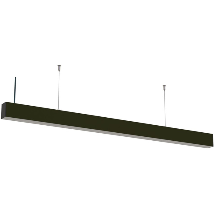 LED linijinis šviestuvas, 40W, juodas, sujungiamas, 5 metai garantija, šalta balta šviesa