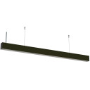 LED linijinis šviestuvas, 40W, juodas, sujungiamas, 5 metai garantija, šalta balta šviesa
