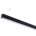 LED linijinis šviestuvas, 40W, juodas, sujungiamas, 5 metai garantija, šalta balta šviesa