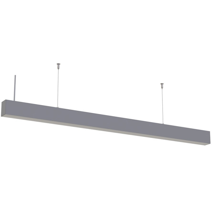 LED linijinis šviestuvas, 40W, sidabrinis, sujungiamas, 5 metai garantija, šalta balta šviesa