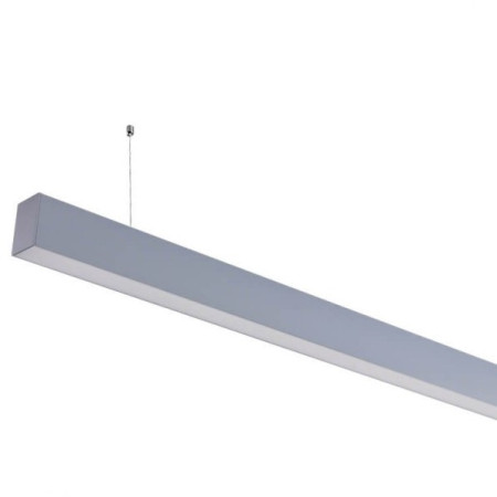 LED linijinis šviestuvas, 40W, sidabrinis, sujungiamas, 5 metai garantija, šalta balta šviesa