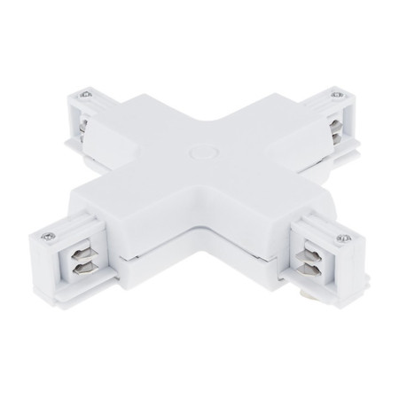 X sujungimas 3F bėginei LED sistemai, baltas