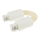 Lankstus sujungimas 3F bėginei LED sistemai, baltas