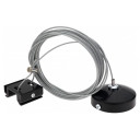 3F bėginės LED sistemos pakaba, juoda