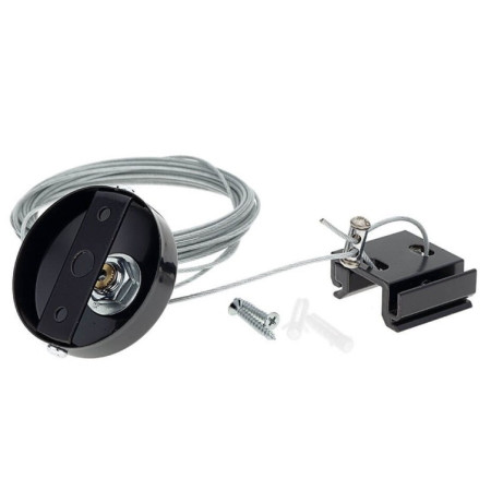 3F bėginės LED sistemos pakaba, juoda