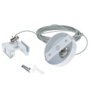 3F bėginės LED sistemos pakaba, balta