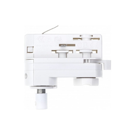 3F bėginės LED sistemos pakabos adapteris, baltas