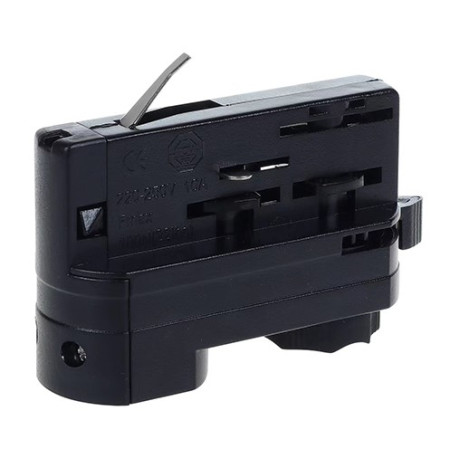 3F bėginės LED sistemos pakabos adapteris, juodas