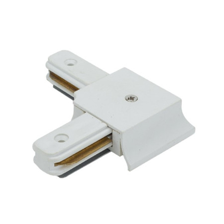 Kampinis sujungimas 1F bėginei LED sistemai, baltas