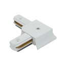Kampinis sujungimas 1F bėginei LED sistemai, baltas