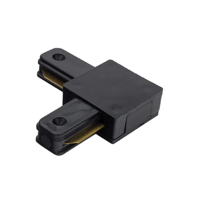 Kampinis sujungimas 1F bėginei LED sistemai, juodas