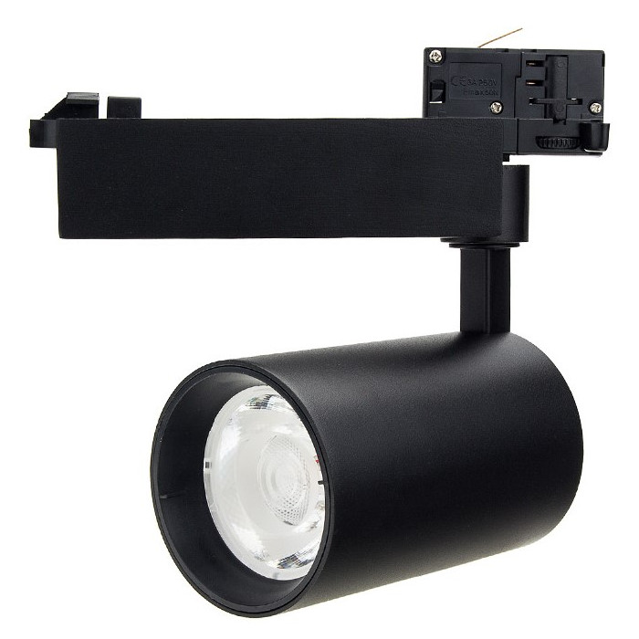 LED bėginis šviestuvas, 3F, 35W, 3850Lm, juodas, šalta balta šviesa