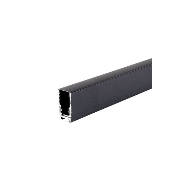 LED magnetinė sistema S15, plotis 1.9cm, kabanti/paviršinė, juoda, ilgis 1m