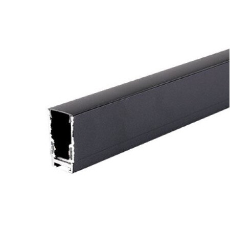 LED magnetinė sistema S15, plotis 1.9cm, kabanti/paviršinė, juoda, ilgis 1m