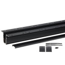 LED magnetinė sistema R20, plotis 2.5cm, įmontuojama, juoda, ilgis 1m