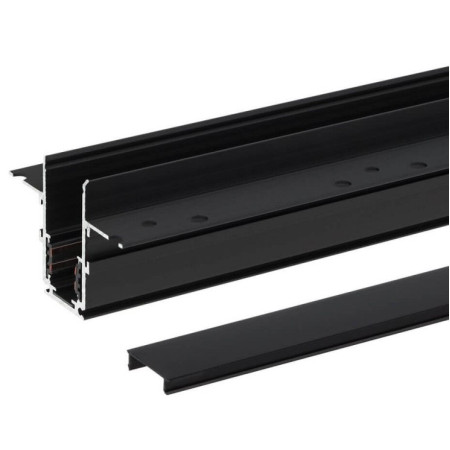 LED magnetinė sistema R20B, plotis 2.5cm, įmontuojama, juoda, ilgis 1.5m