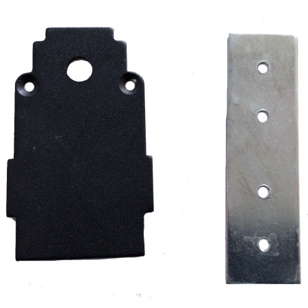 Galinis dangtelis LED magnetinei sistemai R35, juodas