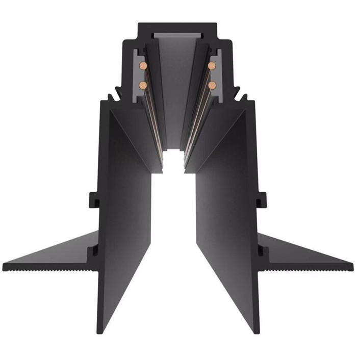 LED magnetinė sistema R35, plotis 3.5cm, įmontuojama, juoda, ilgis 2m, 8vnt./dėž.