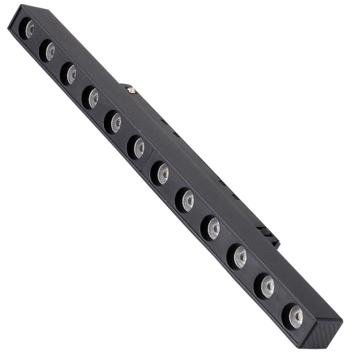 LED magnetinis linijinis prožektorius M15, 12W, 780Lm, 12 lempučių, šilta balta šviesa