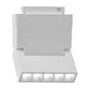 LED magnetinis linijinis prožektorius M35, 10W, 800Lm, lankstomas, 5 lemputės, baltas, šilta balta šviesa