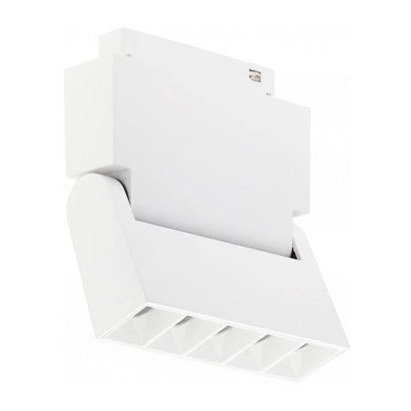 LED magnetinis linijinis prožektorius M35, 10W, 800Lm, lankstomas, 5 lemputės, baltas, šilta balta šviesa