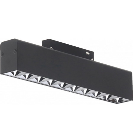 LED magnetinis linijinis prožektorius M35, 20W, 1600Lm, 10 lempučių, juodas, neutrali balta šviesa