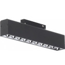 LED magnetinis linijinis prožektorius M35, 20W, 1600Lm, 10 lempučių, juodas, neutrali balta šviesa