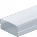 Profilis LED juostai, paviršinis, pilkas, baltas dangtelis, 23.5x10x21.5mm