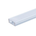 Profilis LED juostai, paviršinis, baltas, baltas dangtelis, 17.4x7x12.4mm