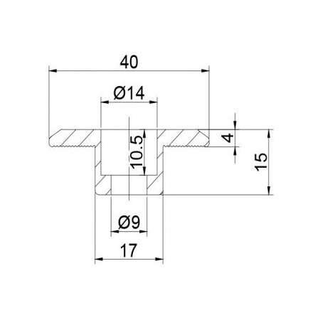 Vidurinis/dvipusis prispaudėjas 35mm storio panelei