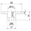 Vidurinis/dvipusis prispaudėjas 35mm storio panelei