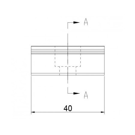 Vidurinis/dvipusis prispaudėjas 35mm storio panelei