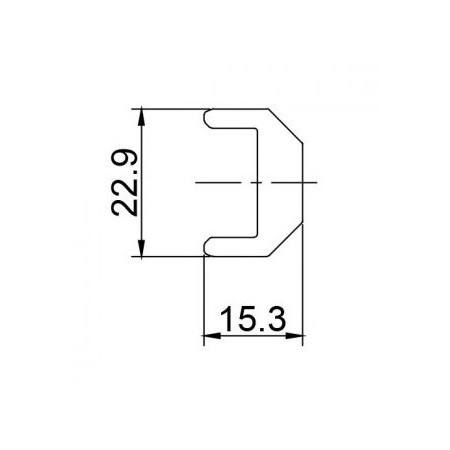Aliumininių bėgelių sujungimas, 0.2m